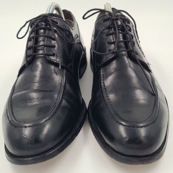 Johnston & Murphy Mens Cap Toe Leather Heritage Black Derby Shoes Size 8.5 M main image 10